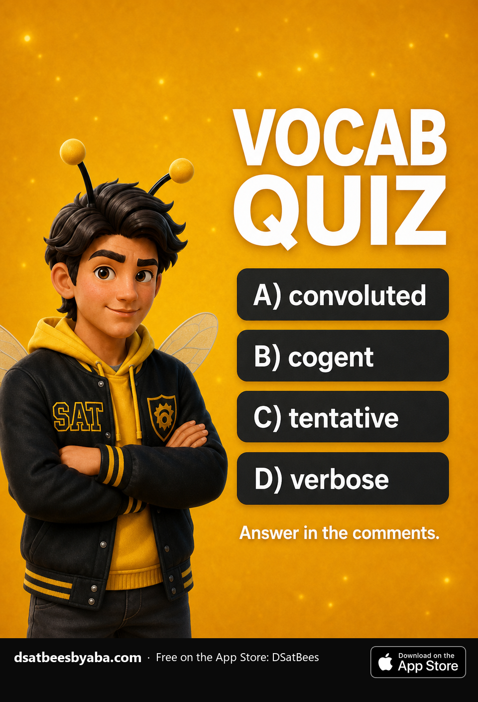 DSAT Bees için Vocab Quiz görseli