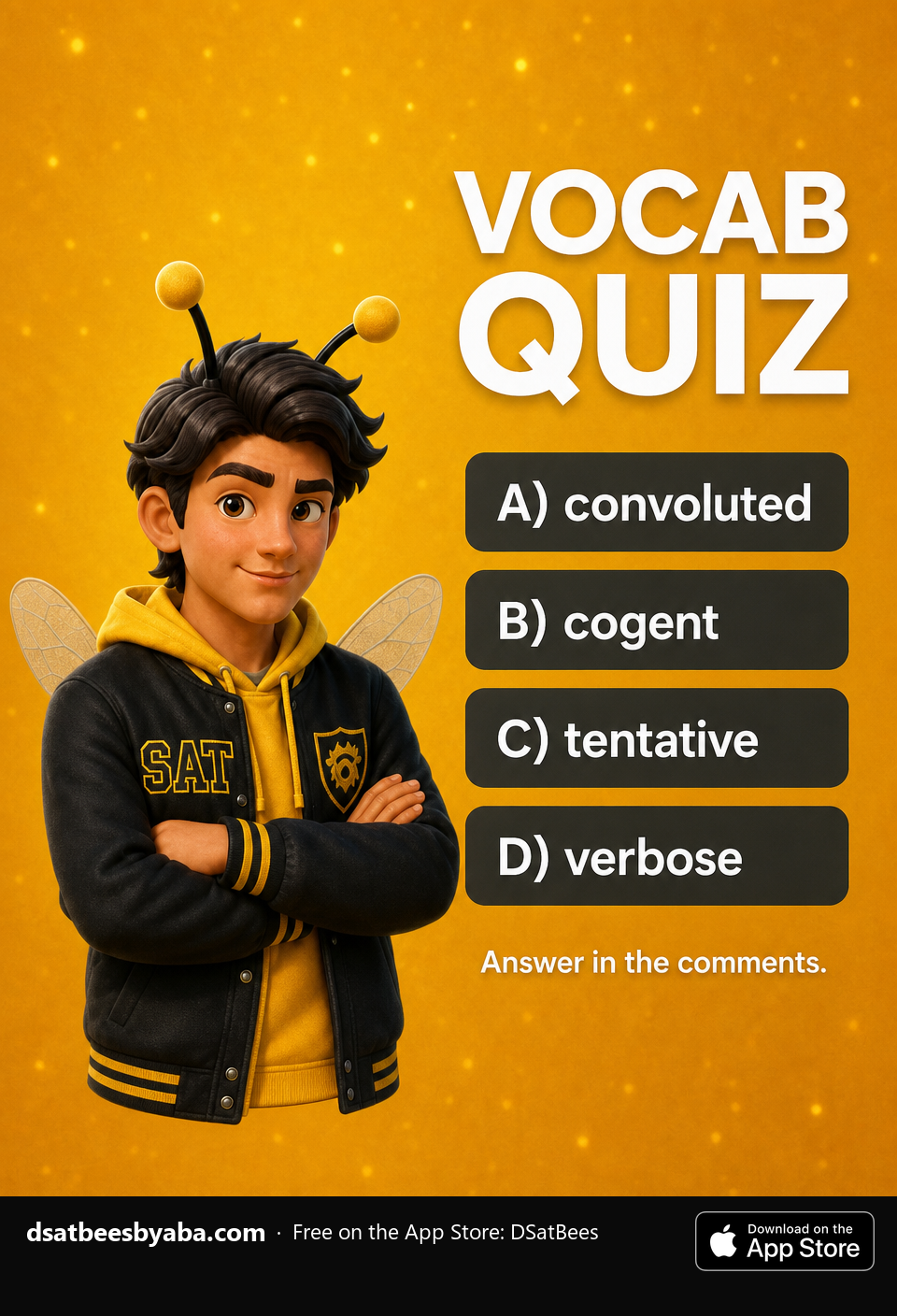 DSAT Bees için Vocab Quiz görseli