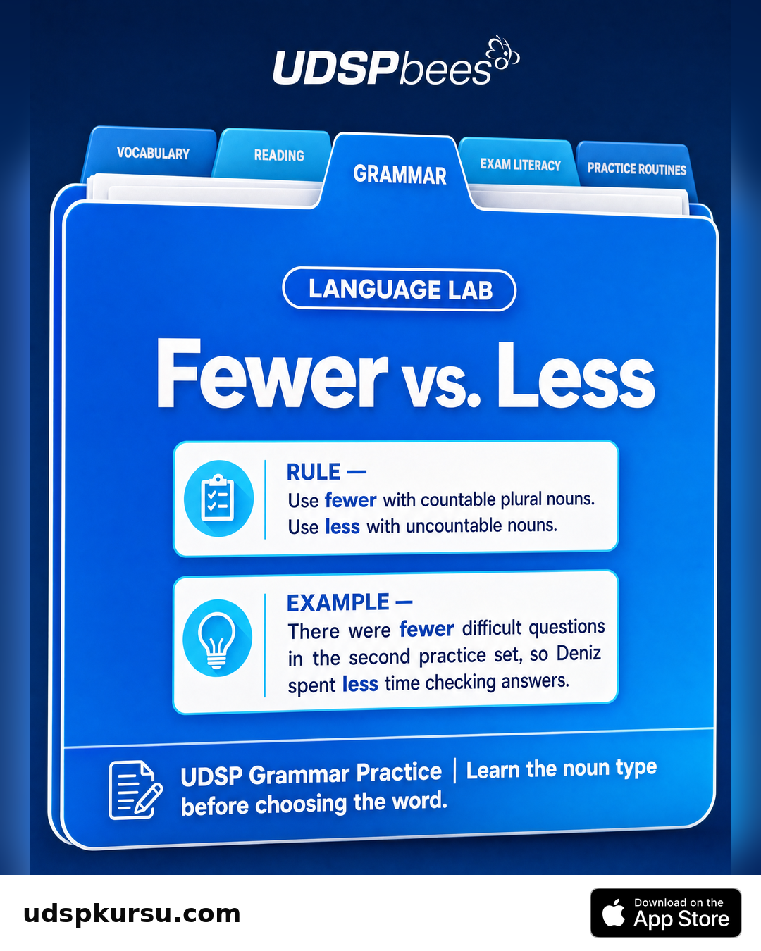UDSP Bees için Grammar Tip görseli