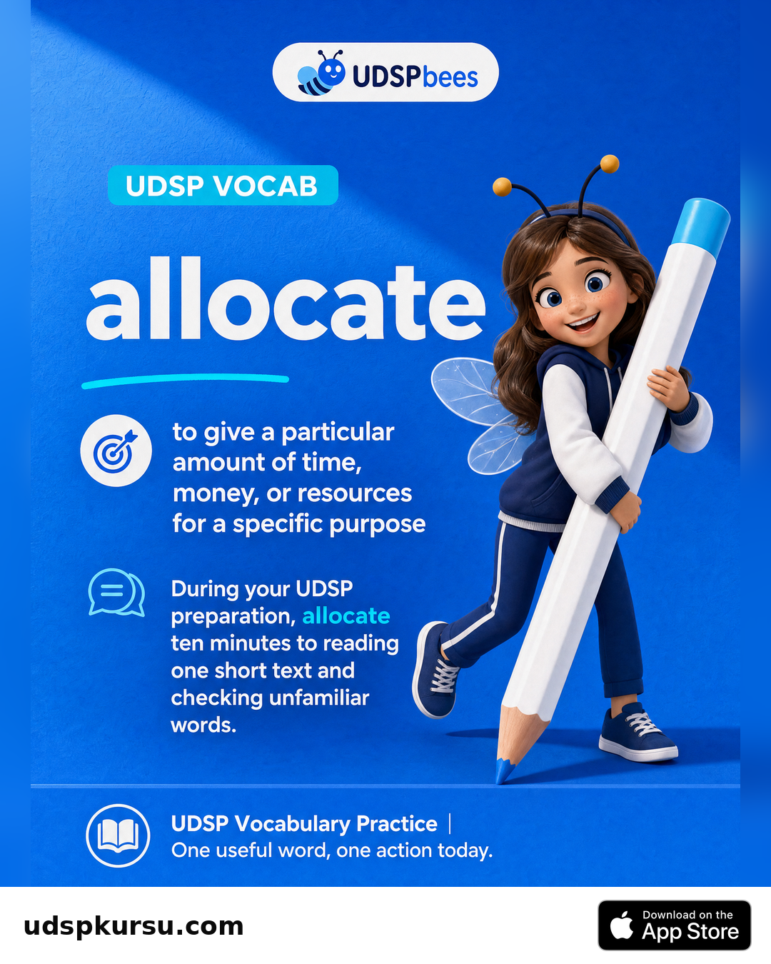 UDSP Bees için Vocabulary Card görseli